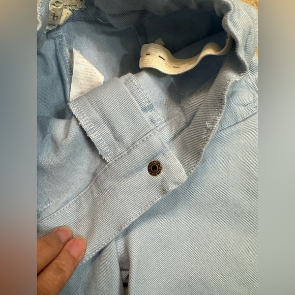 Girls Btween Two-Piece Blue and White Striped Top and Blue Pants Size 7 - Picture 6 of 6